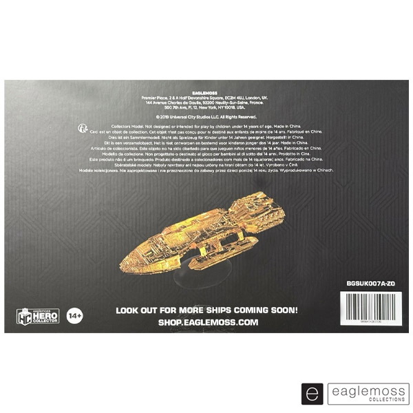 Eaglemoss Battlestar Galactica Classic Galactica Gold Edition Ship Replica